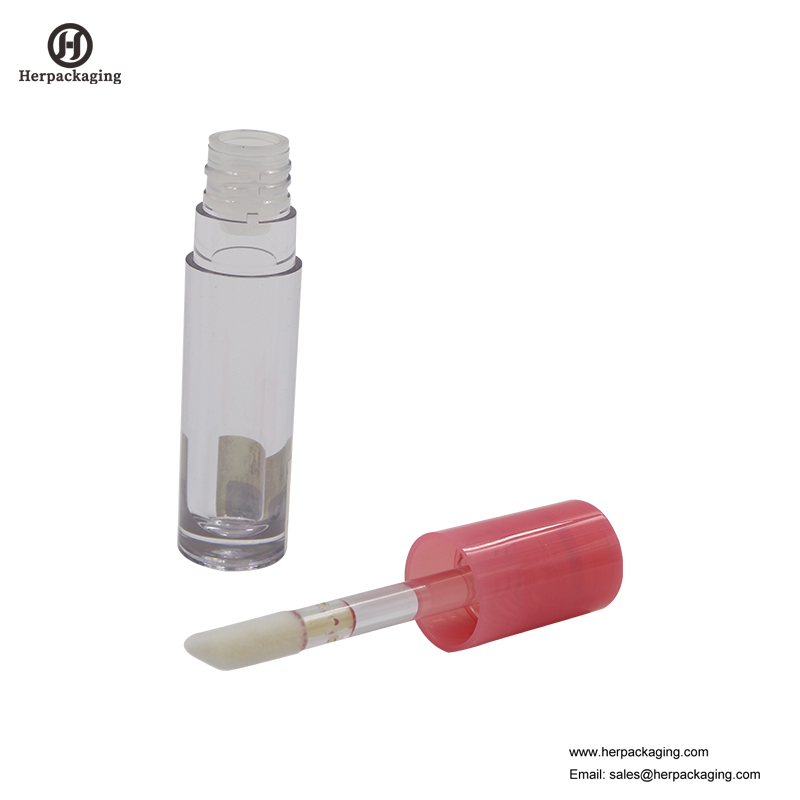 HCL311 Przezroczyste tubki Puste tubki z połyskiem do kolorowych kosmetyków z flokowanymi aplikatorami do ust