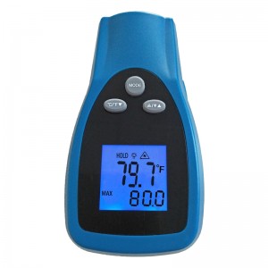 Dokładny pomiar małego ręcznego termometru na podczerwień