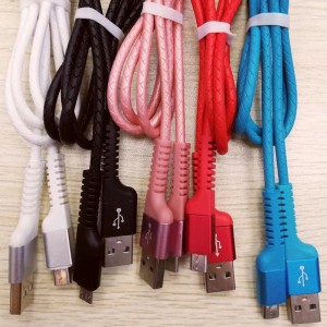 Szybkie ładowanie Okrągły kabel TPE USB do micro USB, typu C, błyskawiczne ładowanie i synchronizacja iPhone'a