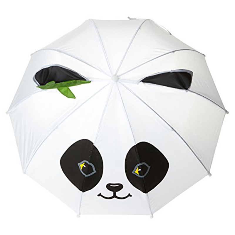 17-calowy bezpieczny materiał pongee auto otwarte małe dzieci korzystny parasol upominkowy panda łatwy do przenoszenia