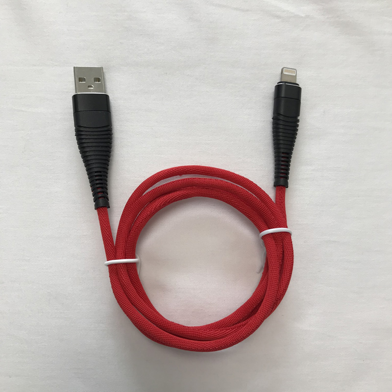 Okrągła aluminiowa obudowa z oplotem Szybkie ładowanie Wygięcie Flex Nieplączący się kabel danych USB do micro USB, typu C, błyskawica do ładowania i synchronizacji iPhone'a