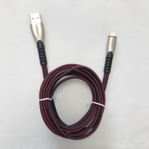 2 metry 1.8A Pleciona szybka ładowarka Płaska obudowa ze stopu cynku Nieplącząca się Kabel do zginania Flex USB do micro USB, typu C, błyskawica do ładowania i synchronizacji