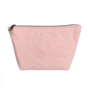Wytrzymała przenośna torba do przenoszenia z drobnym zamkiem kosmetycznym z naturalnego włókna
