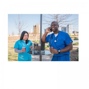 Stacja ładowania słonecznego telefonu komórkowego Stacja ładująca do użytku na zewnątrz