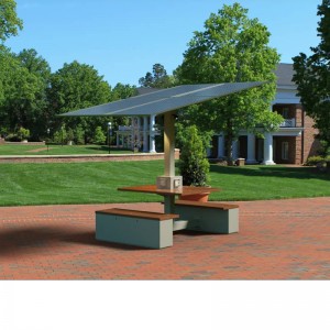 Stół ładowania słonecznego Stacje robocze na kampusie Zrównoważona wydajność energetyczna