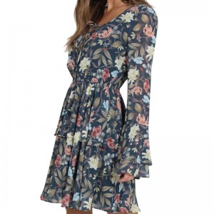 Dzwonkowa sukienka dla kobiet z modną mini sukienką