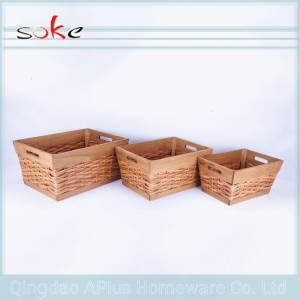 ręcznie robiony hurtowy tkany pp rattanowy kosz do przechowywania