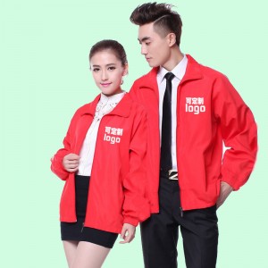 Fluorescencyjny czerwony kombinezon o wysokiej widoczności