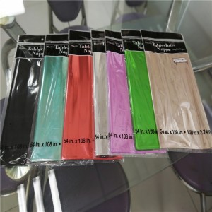 Metaliczna jasnozielona obrus Kolorowa folia Niestandardowy obrus Mata / podkładka