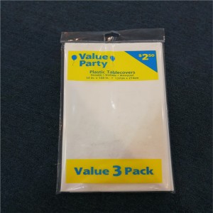 54x108 PVC PEVA Biały obrus Jednorazowy drukowany projekt graficzny Plastikowy pokrowiec na stół