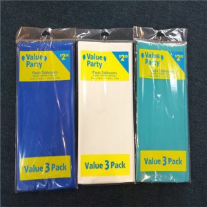 54x108 PVC PEVA Biały obrus Jednorazowy drukowany projekt graficzny Plastikowy pokrowiec na stół