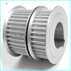 Niestandardowe aluminiowe koło pasowe HTD 3m 25t wpust