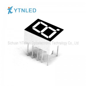 0,39 cala czerwony 1-cyfrowy 7-segmentowy wyświetlacz LED, tuba cyfrowa