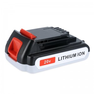 Wymienne akumulatory litowo-jonowe 1500 mAh 20 V do akumulatorów Black \u0026 Decker LB20, LBX20, LBX4020, LB2X4020