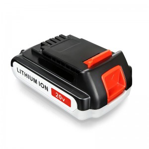 Zamienne akumulatory litowo-jonowe 2000 mAh 20 V do narzędzi Black \u0026 Decker LB20, LBX20, LBX4020, LB2X4020