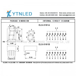 0,56-calowy czerwony 1-cyfrowy 7-segmentowy wyświetlacz LED, tuba cyfrowa