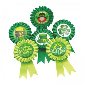 Producent chiński Okrągła wstążka Odznaka Plastikowa odznaka Nagroda Fashion na przyjęcie urodzinowe