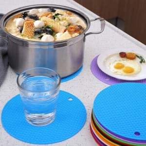 modne klepki Trwałe gumowe podkładki pod napoje z silikonowymi podstawkami