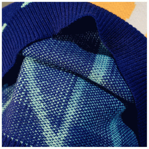 Indywidualna odzież damska luźny sweter z dzianiny w kształcie litery L