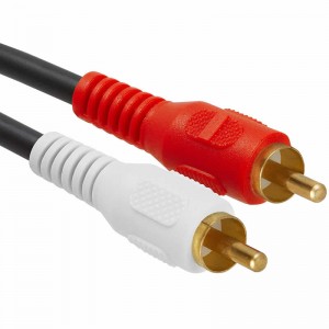 Kabel adaptera męskiego 3,5 mm męskiego stereo na 2 męskie RCA