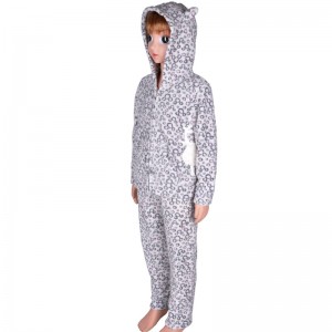 Dziecięcy zestaw piżamy z haftem koralowym