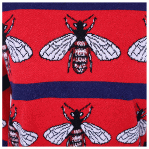 Niestandardowe damskie grube żakardowe damskie swetry z dzianiny Bees Dongguan Knit Factory