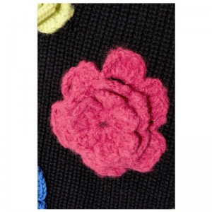 Wełniany golf ręcznie robiony sweter damski zimowy swetry zimowe