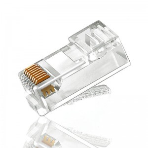CAT5 CAT5E CAT6 Złącze 8P8C Pozłacana głowica kryształowa UTP Ethernet