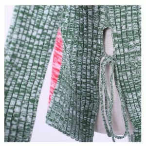 100% bawełniane swetry Potrójne kolory Sweter z długim ciałem 2018 Sweter damski