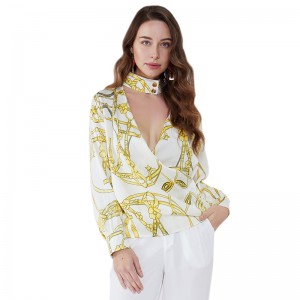 Top 100 sprzedawców Stójka Dekolt Elegancka kobieta Seksowne topy