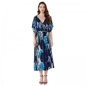 Szyfonowa sukienka w stylu afrykańskim z eleganckimi damami damskimi Sukienki na co dzień Lato JSDJ2558