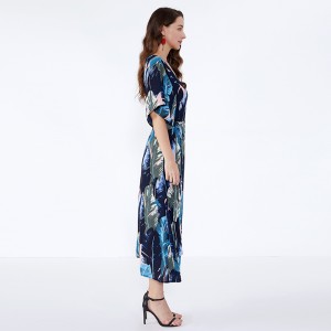 Szyfonowa sukienka w stylu afrykańskim z eleganckimi damami damskimi Sukienki na co dzień Lato JSDJ2558