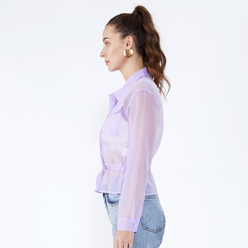 Hurtowa kolekcja talii z elastycznymi perspektywicznymi bluzkami z długim rękawem dla kobiet