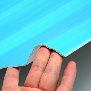 T1130 Niebieski ASA PVC UPVC Dachówka Trapezowa falista blacha dachowa z tworzywa sztucznego