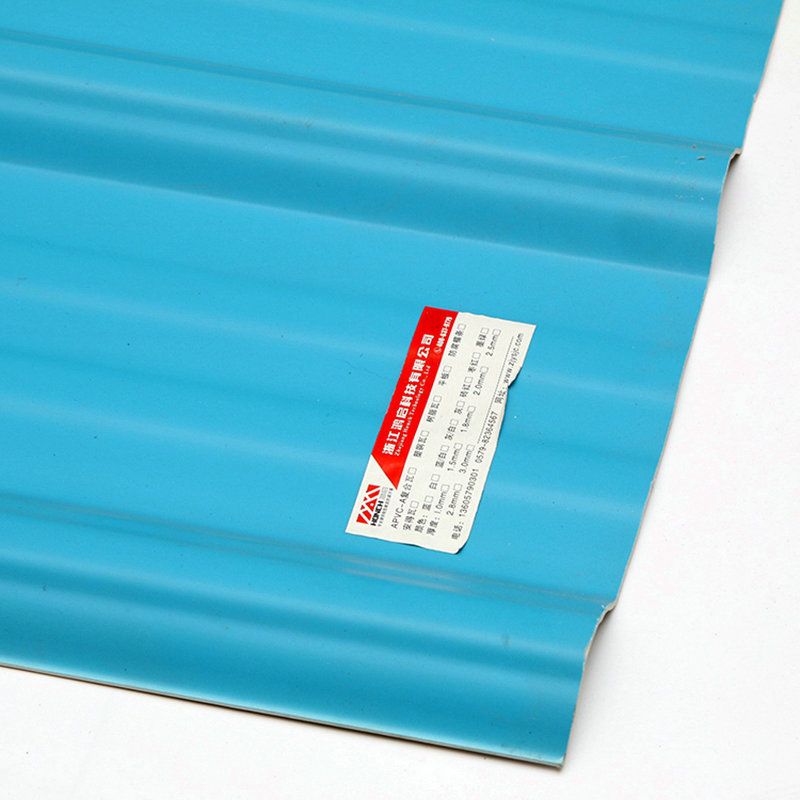 T1130 Niebieski ASA PVC UPVC Dachówka Trapezowa falista blacha dachowa z tworzywa sztucznego