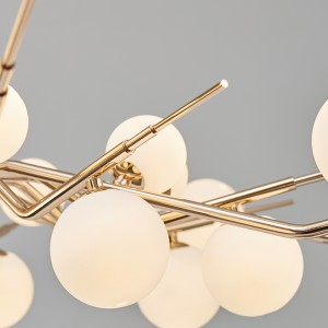 Nowy nowoczesny metalowy osobowość twórcza Hotel Villa Chandelier Km2130