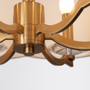 Nowoczesny, minimalistyczny okrągły dekoracyjny żyrandol do sypialni Km2119