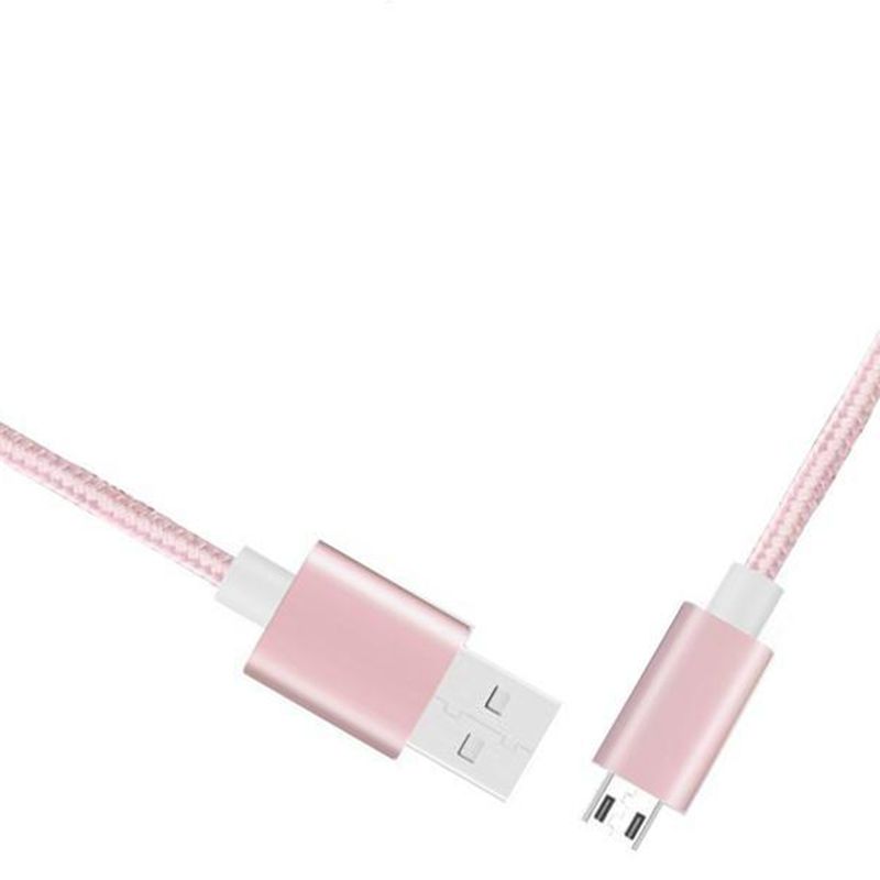 Kabel micro pleciony z nylonu do ładowania USB