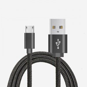 Pleciony nylonowy kabel danych do micro USB