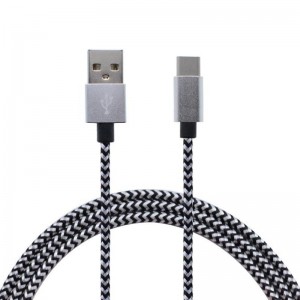 Pleciony nylonowy kabel danych typu C na USB