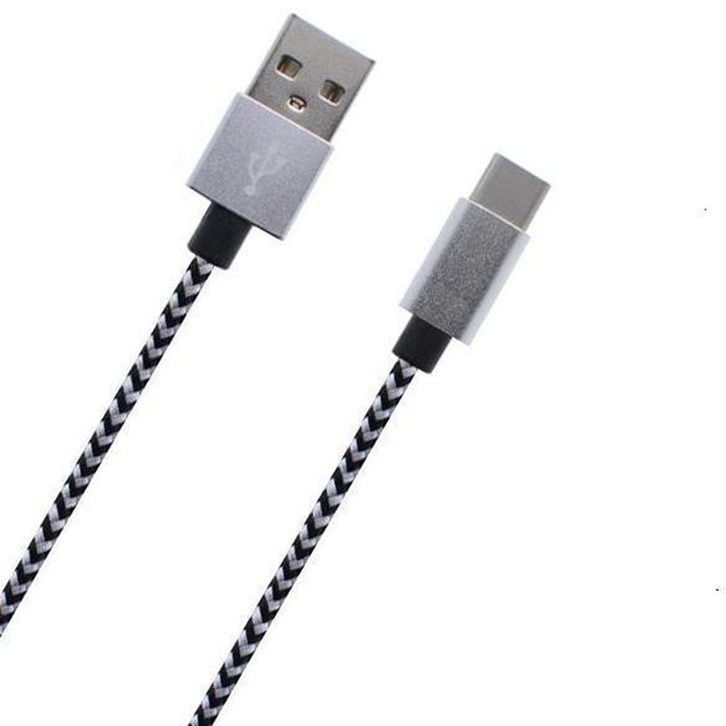 Pleciony nylonowy kabel danych typu C na USB