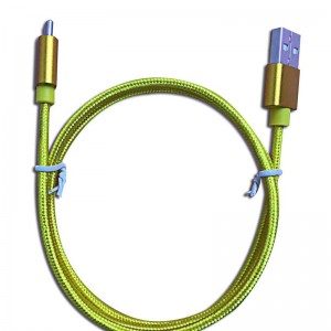 Kabel transmisyjny w kolorze nylonu z czystego koloru typu C.