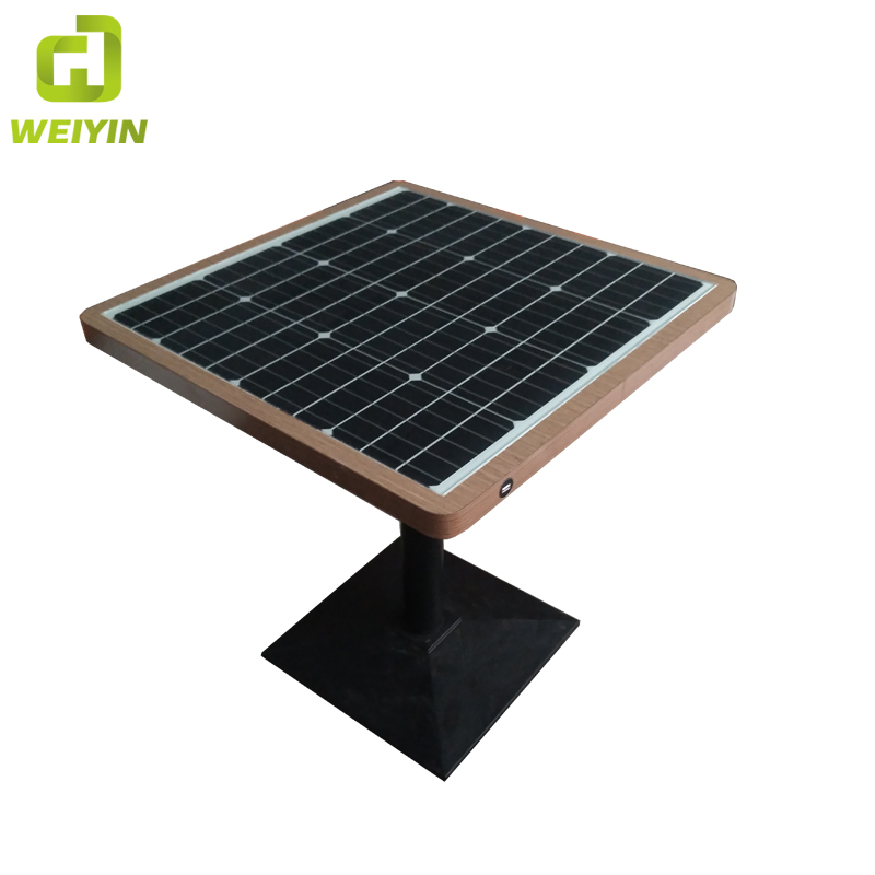 Solar Power Phone USB i bezprzewodowe ładowanie WiFi Hot Spot Smart Garden Table