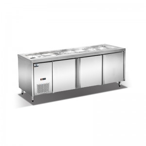 Ekologiczne podblatowe chłodzenie powietrzne Stół roboczy kanapkowy 0 ~ 10 ° C