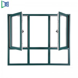 Aluminiowe okna skrzydłowe z wodoodpornym standardem handlowym