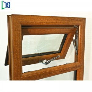 As2047 Standard Szary Biały / Czarny Aluminium Zewnętrzne okno markizy pojedyncze lub podwójne szyby