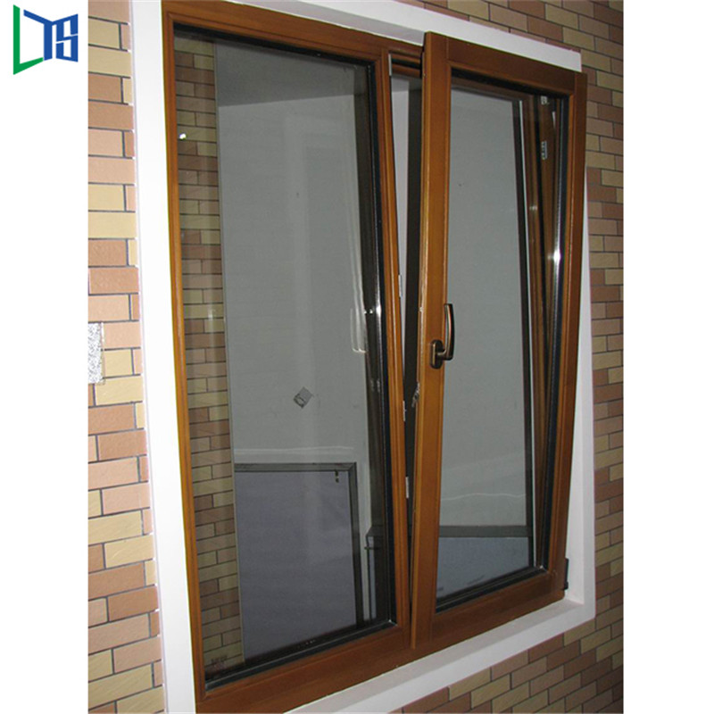 Top Standardowa podwójnie oszklona konstrukcja otwierania Aluminiowe okna uchylno-rozwierne do domu modułowego