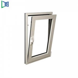 Super wysokowydajna energooszczędna wkładka Rolety Podwójnie szklane okno uchylno-rozwierne z aluminium