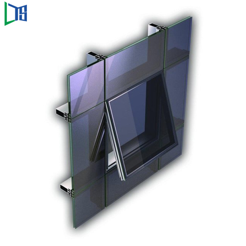 Inżynieria Zewnętrzne komercyjne materiały budowlane Profile aluminiowe Szklana ściana osłonowa