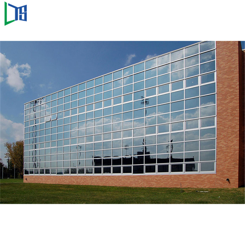 Indywidualna wysoka jakość i łatwa instalacja Aluminiowa szklana ściana osłonowa z podwójnymi szybami